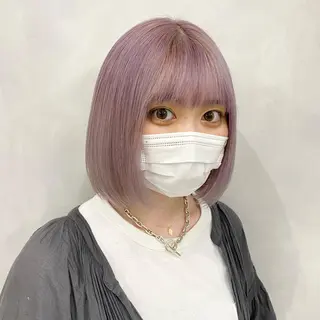 ショート カラー 🩵ブリーチカラー 🐈MIORI🩵のヘアスタイル