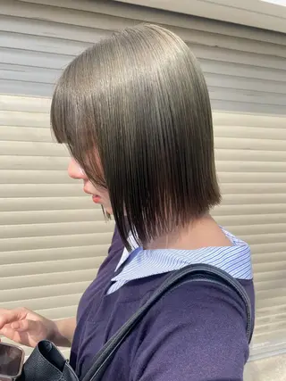 ミディアム カラー ブリーチ/レイヤー 💙ayame💙のヘアスタイル