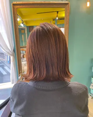 ミディアム カラー 末石 智のヘアスタイル