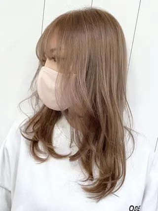 セミロング カラー パーマ ヘアアレンジ ITbyALBUM 浦和店のヘアスタイル