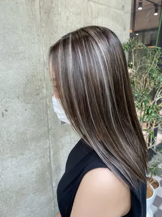 ロング カラー ♡ハイライトカラー shinri♡のヘアスタイル