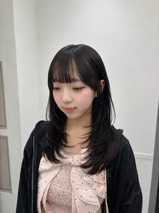 ロング カット¥1100 🎀Yuri︎のヘアスタイル
