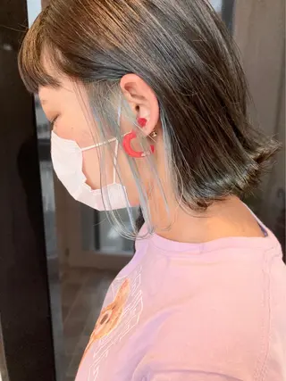 ミディアム カラー 吉田 聡一のヘアスタイル