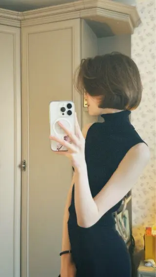 ショート 捺葵 @72tomi__のヘアスタイル