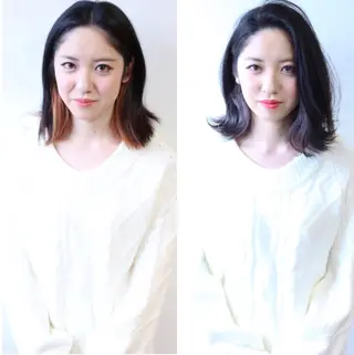 ミディアム 松本 俊樹のヘアスタイル