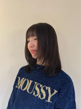 セミロング カラー YUUMI /堀江美容室のヘアスタイル