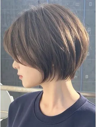 ショート 透明感カラー/顔周り カット/ののか💞のヘアスタイル