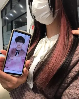 ミディアム カラー あらげ 🌈推しカラー🌈ᵕのヘアスタイル