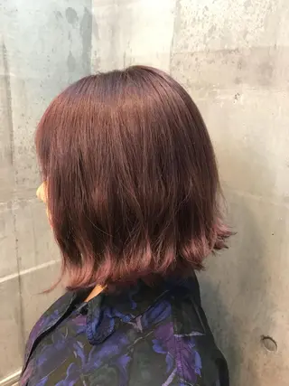 ショート カラー フジノ マホのヘアスタイル