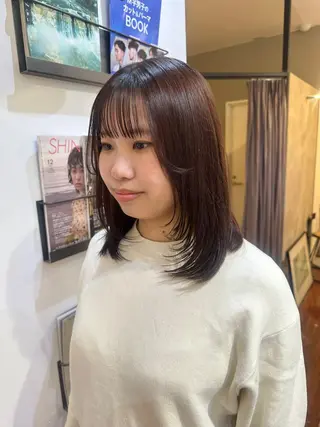 ミディアム momo 札幌美容師のヘアスタイル