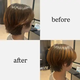 ショート ヘアアレンジ 縮毛矯正/カット/ 韓国ヘア/蛯原🍤のヘアスタイル