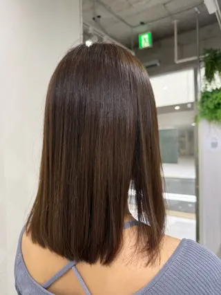 ロング カラー 縮毛矯正/ /関内/あべももこのヘアスタイル