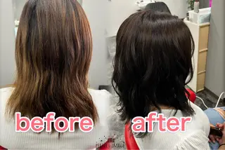 ミディアム カラー 池田 成秀のヘアスタイル