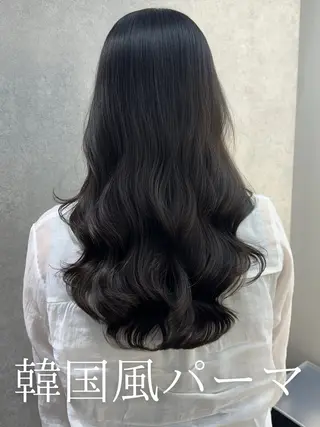 セミロング 韓国風パーマ/ 韓国ヘア/大森千寛のヘアスタイル