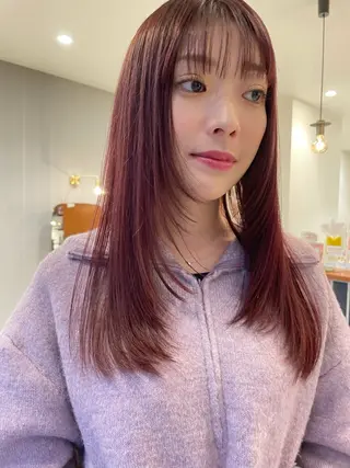 セミロング 高倉 凜乃のヘアスタイル
