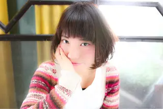 ミディアム カラー 中村 海のヘアスタイル