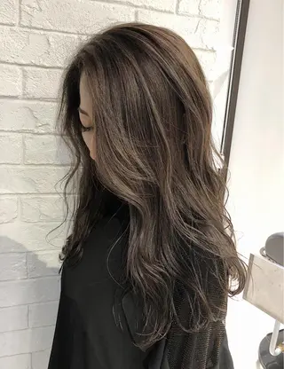 セミロング カラー ノンダメージ髪質改善 カラー💎/KURAのヘアスタイル