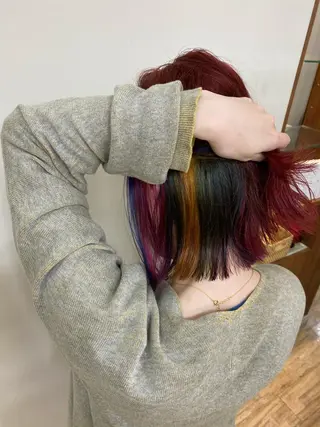 カラー SALOWIN栄 高須大貴のヘアスタイル