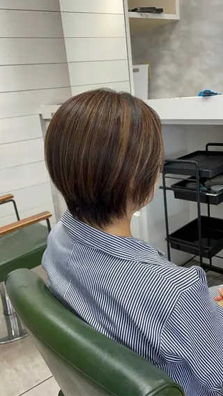 ショート カラー 似合わせ/前髪カット /店長   村上直也のヘアスタイル