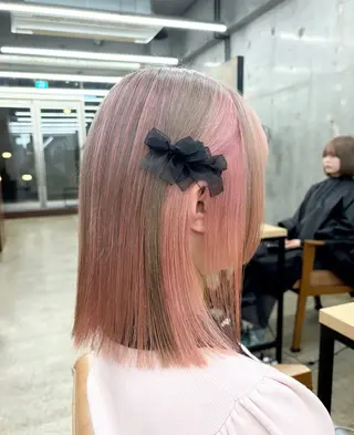 ロング カラー ヘアアレンジ 🎀暖色カラー🎀 ♡yurika♡のヘアスタイル