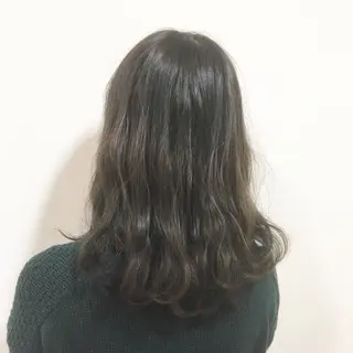 セミロング カラー 横浜ブリーチムラ直し ハイトーン/ブリーチのヘアスタイル