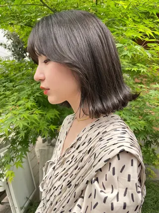 ショート カラー 顔周りカット 【オノザワリョウ】のヘアスタイル