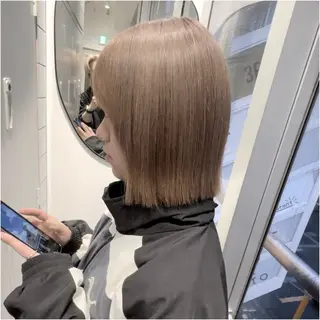 ミディアム カラー 圧倒的なケアブリーチ /髪質改善🩵松田のヘアスタイル