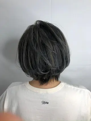 ショート ケアブリーチ 黒瀬有汰のヘアスタイル