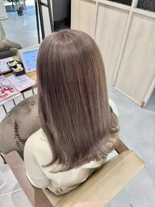 ロング カラー ブリーチなしwカラー /艶カラー/oukaのヘアスタイル
