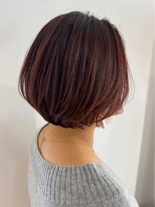 ショート 鈴木弥月/大人ボブ× 透明感カラーのヘアスタイル