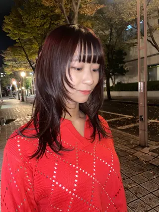 セミロング CHIHIRO メリケンビューティーのヘアスタイル