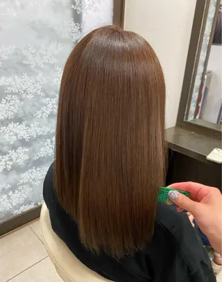 ロング カラー 柳坪 まなのヘアスタイル