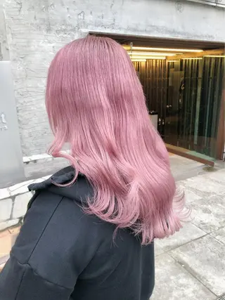 セミロング カラー MORIO|再現性× 癖毛レイヤーパーマのヘアスタイル