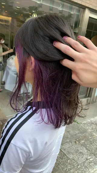 ミディアム カラー カラー特化美容師 💎EIKI💎のヘアスタイル