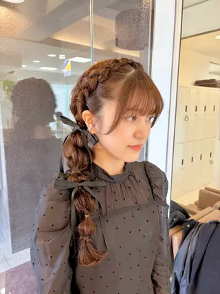 ロング ヘアアレンジ 鎌倉/アレンジ/暗髪 /髪質改善/ ユキミのヘアスタイル