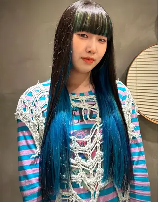 ロング カラー タナカ カナ🫧のヘアスタイル