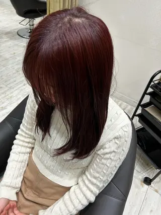 セミロング ZELEイオンタウン名西所属・池田 翔元のヘアスタイル