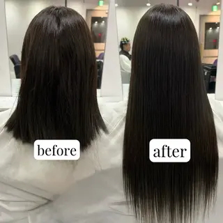 ロング カラー 髪質改善 艶髪矯正 エクステ かいり✂️のヘアスタイル