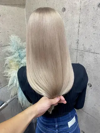 ロング カラー ⭕️ダメージレス特化 髪質改善🥇丸山憲人のヘアスタイル