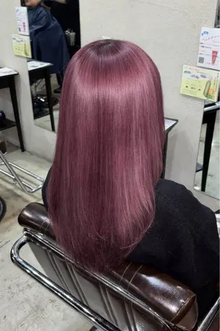 ミディアム カラー 小池 かなこのヘアスタイル