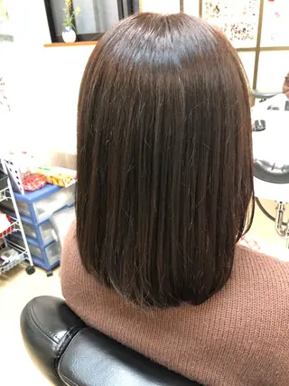 ミディアム 石塚 浩のヘアスタイル