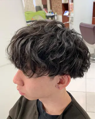 パーマ ダメージレス縮毛矯正 メンズも歓迎 細谷のヘアスタイル