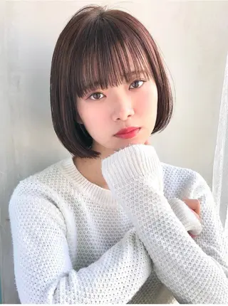 ミディアム カラー ボブ✨レイヤー✨ keitaのヘアスタイル