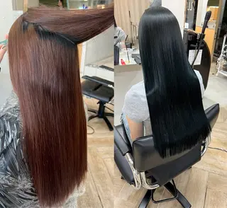 ロング カラー ベージュ/髪質改善 新潟/万代/井上佑のヘアスタイル