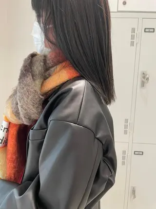 セミロング 💗モデルカット 募集中のヘアスタイル