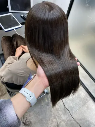 ロング カラー 前髪顔周りカット 沼田　拓斗のヘアスタイル