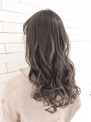セミロング カラー 土谷 敦郎のヘアスタイル