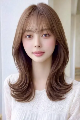 セミロング Ø choir川崎 髪質改善&ヘッドスパのヘアスタイル