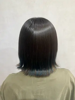 カラー ミジュ/ ハイトーンのヘアスタイル