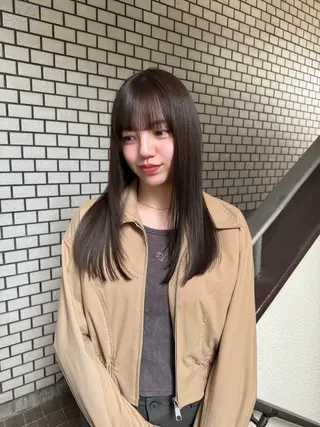 ロング まろやか透明感カラー ♡MANAのヘアスタイル
